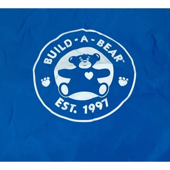 Build A Bear BABW BLUE/ORANGE Drawstring Tote Cinch Bag - Picture 4 of 4